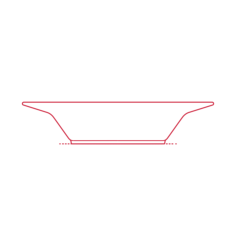 Objects Bowls Ikea Vardagen Deep Plate 9 Inch Outline Svg File, Free Vectors File